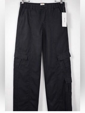 BDG Urban Outfitters Cargo Pants XS Black Wide Leg Baggy Y2K NWT